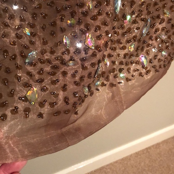 Beaded Cocktail Minidress - Picture 3 of 4